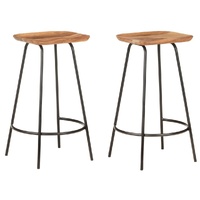 Bar Stools Solid Acacia Wood