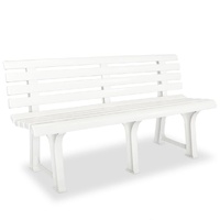 Garden Bench 145.5 cm Plastic