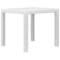 Garden Table Plastic Rattan Look