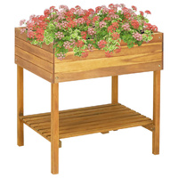 Raised Garden Planter Solid Acacia Wood