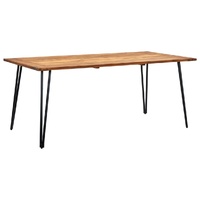 Garden Table with Hairpin Legs Solid Acacia Wood