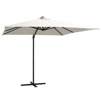 Cantilever Umbrella with LED lights and Steel Pole 250x250 cm