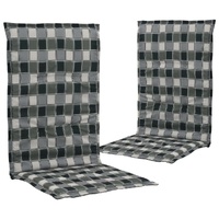 Printed Garden Chair Cushions Multicolour 120x50x3 cm