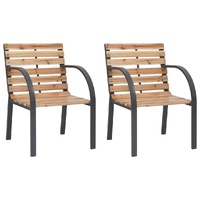 Garden Chairs 2 pcs Wood