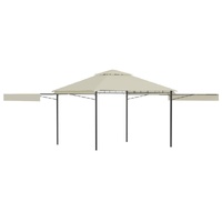 Gazebo with Double Extended Roofs 3x3x2.75 m 180 g/m