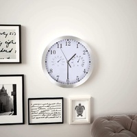 Wall Clock with Quartz Movement Hygrometer and Thermometer 30 cm