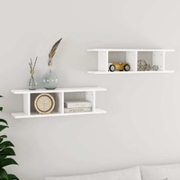 Wall Shelves 2 pcs Engineered Wood