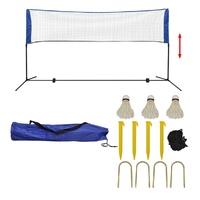 Badminton Net Set with Shuttlecocks