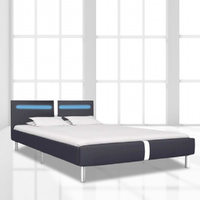 Newton Bed Frame with LED Faux Leather