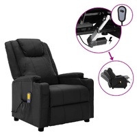 Electric Massage Reclining Chair Faux Leather