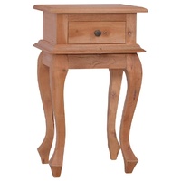 Edison Bedside Table 35x30x60 cm Solid Mahogany Wood