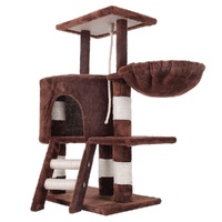 FLOOFI Plush Cat Condo Cat Tree