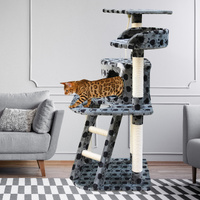 Cat Tree Scratching Post House Furniture Bed Luxury Plush Play 120cm