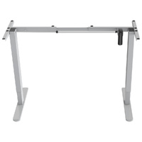 FORTIA Single Motor Sit/Stand Desk Frame, 58 x 90-135cm, 72-118cm Height Adjustable, 70kg Load