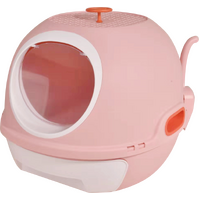 Hooded Cat Toilet Litter Box Tray House With Drawer and Scoop