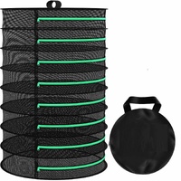 6-Layer Foldable Herb Vegetable Fruit Drying Dehydrating Rack Mesh Hanging Dryer