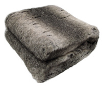 Faux Fur Luxury Animal Throw Rug 