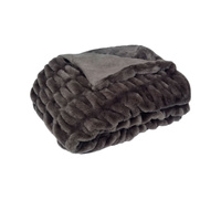 Skyler Faux Fur Throw Rug 130 x 160cm