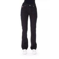 Logoed Button Regular Jeans with Tricolor Insert Women