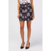 Button Closure Oriental Fantasy Skirt with Pockets Women