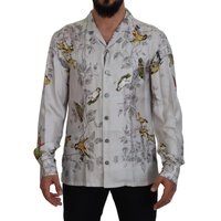 Stunning Dolce & Gabbana Casual Pajama Look Satin Shirt Men