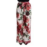 Floral Print Wide Leg Pants by Dolce & Gabbana Women
