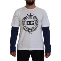 Dolce & Gabbana Crew-neck Pullover Sweater with Logo Details Men