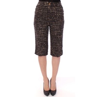 Wool Blend Shorts with Zipper Closure and Front Pockets Women