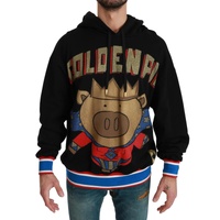 Hooded Sweater with Multicolor Motive Men