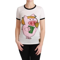 Dolce & Gabbana Year of the Pig Crewneck T-shirt Women