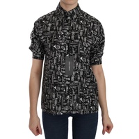 Dolce & Gabbana Musical Instrument Print Silk Top Women