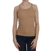 PINK MEMORIES Cotton Tank Top with Logo Details Women