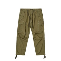 Relaxed Fit Cargo Trousers with Adjustable Waist and Hem Men