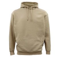 Adult Unisex Men's Basic Plain Hoodie Pullover Sweater Sweatshirt Jumper XS-8XL, Khaki