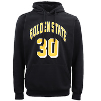 Men's Fleece Pullover Hoodie Jacket Sports Jumper Jersey Chicago Golden State, Black - Golden State 30
