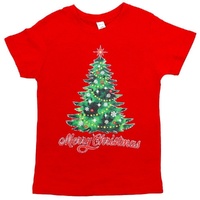 New Funny Adult Xmas Christmas T Shirt Tee Mens Womens 100% Cotton Jolly Ugly, Tree (Red)