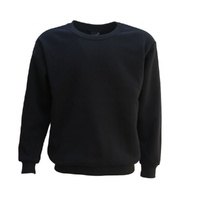 New Adult Unisex Plain Pullover Fleece Jumper Mens Long Sleeve Crew Neck Sweater