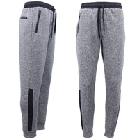 Mens Joggers Trousers Gym Sport Casual Sweat Track Pants Cuffed Hem w Zip Pocket, Navy