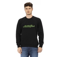 Front Print Crewneck Sweatshirt with Logo Sleeve Insert