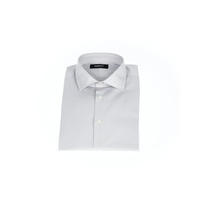 Button-Front Slim Fit Shirt with Italian Collar