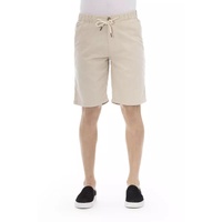 Solid Color Drawstring Bermuda Shorts