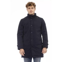 Long Jacket with External Welt Pockets and Front Closure