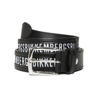Bikkembergs Mens Belt - Black Calfskin
