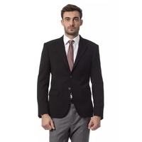 Classic Navy Blue Two-Button Jacket for a Sophisticated Look