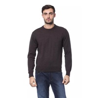 Embroidered Merino Wool Crew Neck Sweater