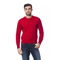 Embroidered Merino Wool Crew Neck Sweater