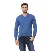 Embroidered Merino Wool Crew Neck Sweater