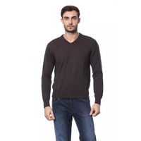 Embroidered Merino Wool Crew Neck Sweater