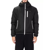Blauer Nylon Jacket with Eco-Fur Interior and Contrasting Zip Closure