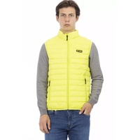 Sleeveless Down Jacket with Functional Pockets and Zipper Detailing
